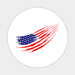 Power American Flag Magnet